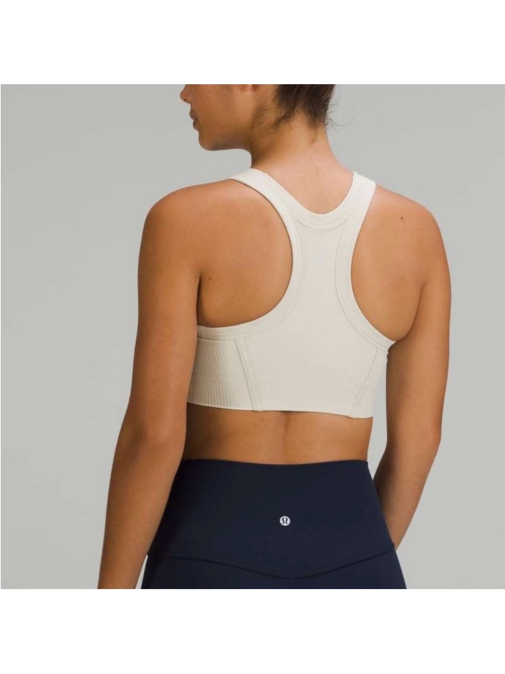 Lululemon Ribbed Nulu High-Neck Yoga Bra - Size 4